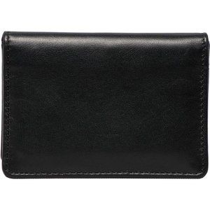Leather Wallet for Unisex Travel Bifold Card Holder Full Grain Cow Nappa 4"x3"